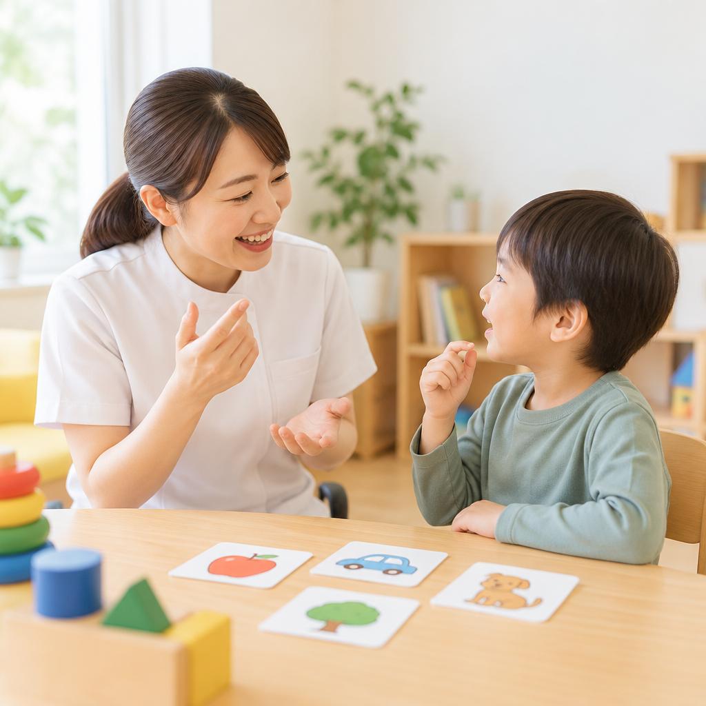 座って聞く・伝える力を、言語訓練にもつなげる
